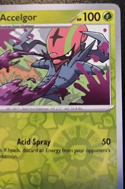 Accelgor 009/086 Reverse Holo Uncommon Scarlet & Violet: White Flare Pokemon TCG - Image 3