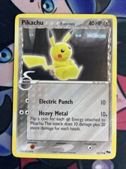 Pikachu Delta Species 13/17 Pop Series 5 Pokemon TCG Steel Type LP - Image 1