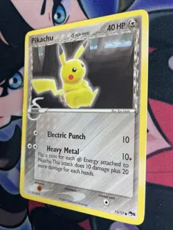 Pikachu Delta Species 13/17 Pop Series 5 Pokemon TCG Steel Type LP - Image 3