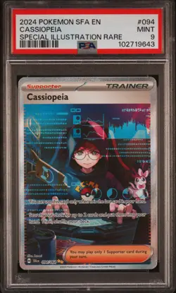 2024 POKEMON SFA EN-SHROUDED FABLE SPECIAL ILLUSTRATION RARE CASSIOPEIA PSA 9 - Image 1