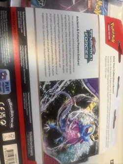 Pokemon TGC Temporal Forces Cyclizar Promo Triple Blister Set Pack Sealed - Image 2