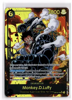 Monkey D. Luffy SECRET PARALLEL OP10-118 Royal Blood ONE PIECE Card English - Image 1