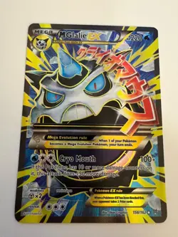 Pokemon TCG Mega M Glalie EX Full Art Holo Rare Card 156/162 Breakthrough XY - Image 2