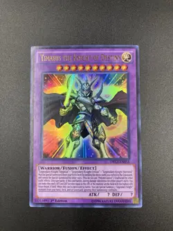 TIMAEUS THE KNIGHT OF DESTINY 1996 DRL3-EN055 1ST EDITION YUGIOH CARD - Image 1