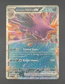 Pokemon Card Team Rocket's Nidoking EX 217 Black Star Promo - Near Mint - Image 1