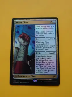 Monk Class. FOIL AFR Enchantment class Magic the Gathering Card. - Image 1