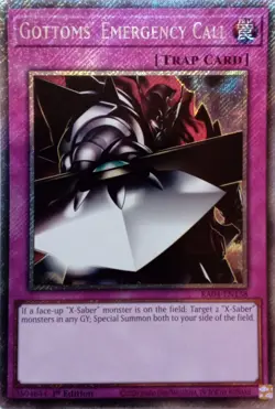 RA04-EN138 GOTTOMS' EMERGENCY CALL PLATINUM SECRET RARE 1ST EDITION YuGiOh CARD - Image 1