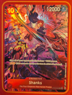 SHANKS OP09-004 ALTERNATE ART, 2ND ANNIVERSARY SET, 2025 ONE PIECE CARD GAME - Image 1