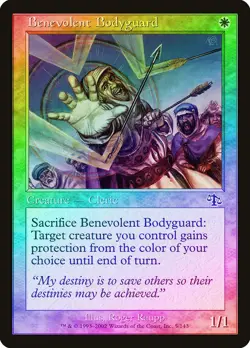 Benevolent Bodyguard FOIL Judgment HEAVILY PLD White Common MAGIC CARD ABUGames - Image 1