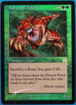 Ravenous Baloth FOIL Onslaught PLD Green Rare MAGIC CARD (ID# 505648) ABUGames - Image 1