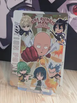 Union Arena One Punch Man Action Point Card UEPR/OPM-AP02 Holo Foil NM CCG TCG - Image 3