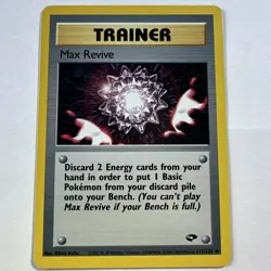 Max Revive 117/132 Gym Challenge - Uncommon Pokemon Card - NM/Mint - Image 1