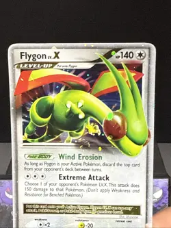 Pokemon Card Flygon LV.X 105/111 Platinum Rising Rivals Ultra Holo Rare Played - Image 2