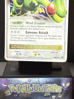 Pokemon Card Flygon LV.X 105/111 Platinum Rising Rivals Ultra Holo Rare Played - Image 3