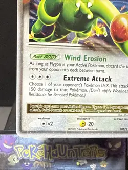Pokemon Card Flygon LV.X 105/111 Platinum Rising Rivals Ultra Holo Rare Played - Image 4