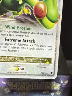 Pokemon Card Flygon LV.X 105/111 Platinum Rising Rivals Ultra Holo Rare Played - Image 5
