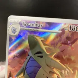 2023 Pokemon TCG Tyranitar Holo Rare Card 222/193 Sv02 Paldea Evolved LP+NM - Image 2