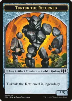 1 x Tuktuk the Returned Token - Commander - LP - MTG - EOF - Image 1