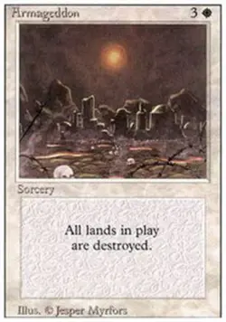 Heavy Played, English - 1 x MTG Armageddon Revised Edition - Image 1