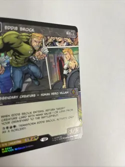 Eddie Brock Borderless Foil Spider-Man MTG - Image 2