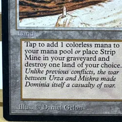 Magic The Gathering Strip Mine Tower - Antiquities - See Pics & Desc. - Image 5