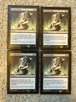 4x - Wrench Mind Mirrodin Regular MTG Magic The Gathering Playset LP English - Image 1