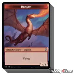 10 pcs Dragon Token (11/20) M/NM MTG Commander Legends: Battle For Baldur's Gate - Image 1