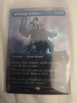 Archmage of Runes (Borderless) (Mana Foil) Foundations Foil - Image 1