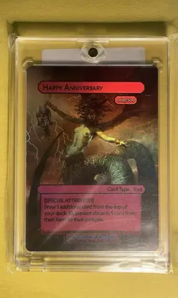 Divorced Dads TCG Court Of Chaos Holo Foil Rare Serialized Trading Card - Image 3