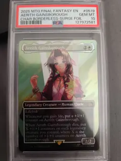 MTG Final Fantasy En Aerith Gainsborough Surge Foil Card 2025 FFVII Charter Ed - Image 1