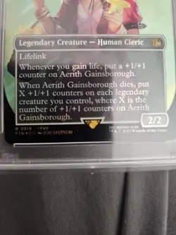 MTG Final Fantasy En Aerith Gainsborough Surge Foil Card 2025 FFVII Charter Ed - Image 2