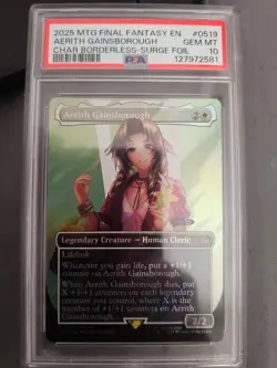 MTG Final Fantasy En Aerith Gainsborough Surge Foil Card 2025 FFVII Charter Ed - Image 4