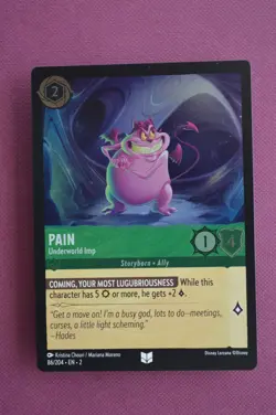 Pain Underworld Imp 86/204 [FOIL] card, Disney Lorcana Rise Of The Floodborn - Image 1