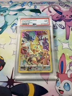 Pokemon Pikachu TCG Card Crown Zenith Secret Rare 160/159 PSA 9 - Image 2