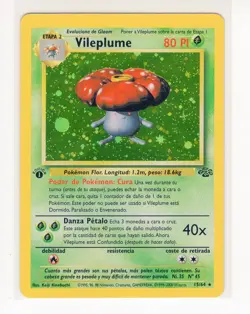 ~ESP~ SPANISH Vileplume 1st Edition Holo 15/64 Pokemon Card (TLB) - Image 1
