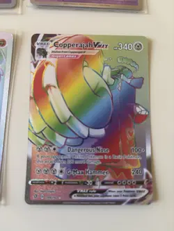 Pokemon TCG Copperajah VMAX Rebel Clash Holo Card 199/192 Secret Rare - Image 1