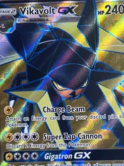 Vikavolt GX 134/145 Guardians Rising Full Art Ultra Rare Holo Pokemon Card LP - Image 3
