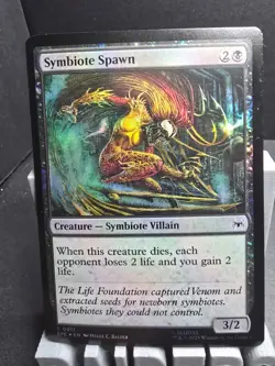 Symbiote Spawn 0011 ~ **Foil** Rare MTG Marvel Spider-Man - Image 1