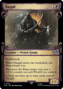 MTG Magic the Gathering Lord of the Rings -Nazgul (0724) - Foil Showcase - M/NM - Image 1