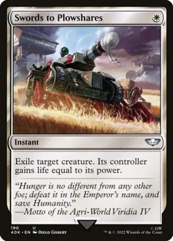 Swords to Plowshares - Surge Foil Warhammer 40,000 LP MTG - Image 1