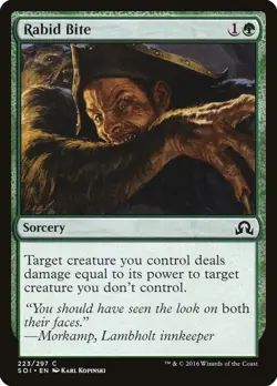 Rabid Bite Eldritch Moon (EMN) MTG Magic Cards F#169 - Image 1