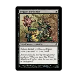 WOTC MtG Lorwyn Boggart Birth Rite (C) (Foil) EX - Image 1