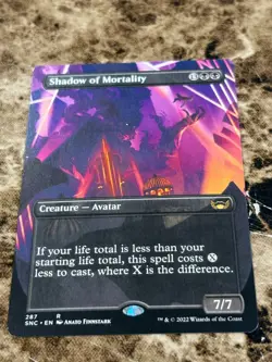 SHADOW OF MORTALITY Magic MTG Streets of New Capenna Borderless - Image 1