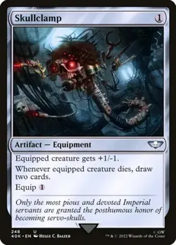 Skullclamp - Surge Foil Warhammer 40,000 NM MTG - Image 1