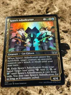 SPARA'S ADJUDICATORS Magic MTG Streets of New Capenna Gilded Foil - Image 1