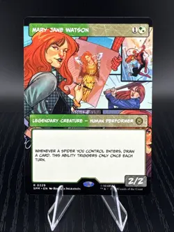 MTG Mary Jane Watson 0229 FOIL Borderless Rare - Image 1