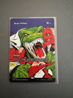Beast Within Borderless 0033 Marvel’s Spider-Man Magic MTG MAR NM Non Foil - Image 1