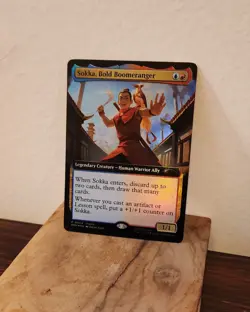 MTG MagicCon Atlanta EXCLUSIVE Promo Sokka, Bold Boomeranger Foil Avatar - Magic - Image 1