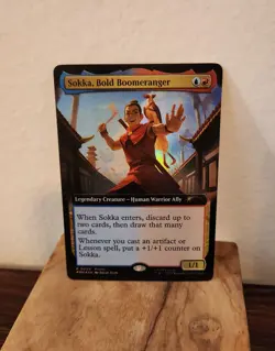 MTG MagicCon Atlanta EXCLUSIVE Promo Sokka, Bold Boomeranger Foil Avatar - Magic - Image 2