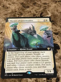 MASTER OF CEREMONIES Magic MTG Streets of New Capenna Extended Art - Image 1